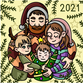 Новогодняя открытка