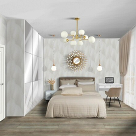 Коллаж-визуализация интерьера комнаты