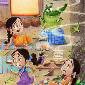 Крокодил пришел в гости