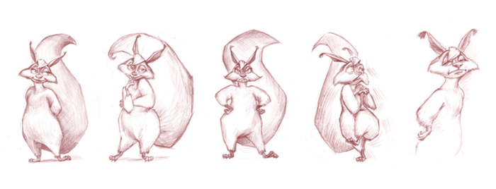 Белочка. Разработка персонажа