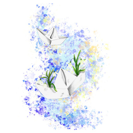 Весенние кораблики