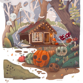 Хеллоуин в лесу