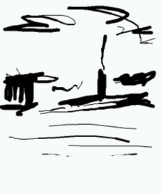 Телефонный рисунок.Петербург,Петропавловская крепость