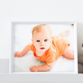 Портреты детей акварелью