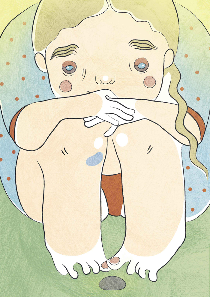 Девочка и камушек