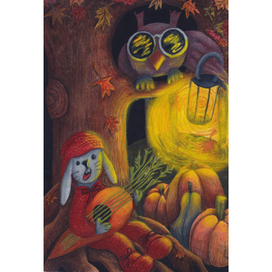 Magic Forest Inhabitants / Заяц и Филин