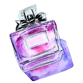 Perfume glass sketch
