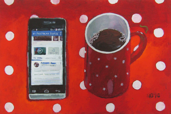 Утренний кофе. Из серии "Деревенское меню" 2016, 20х30