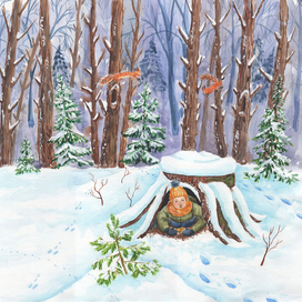 Мальчик Ваня заблудился в лесу