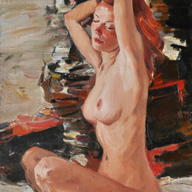 Рыжая 55Х65 х.м. 2015 г.