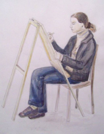 За мольбертом