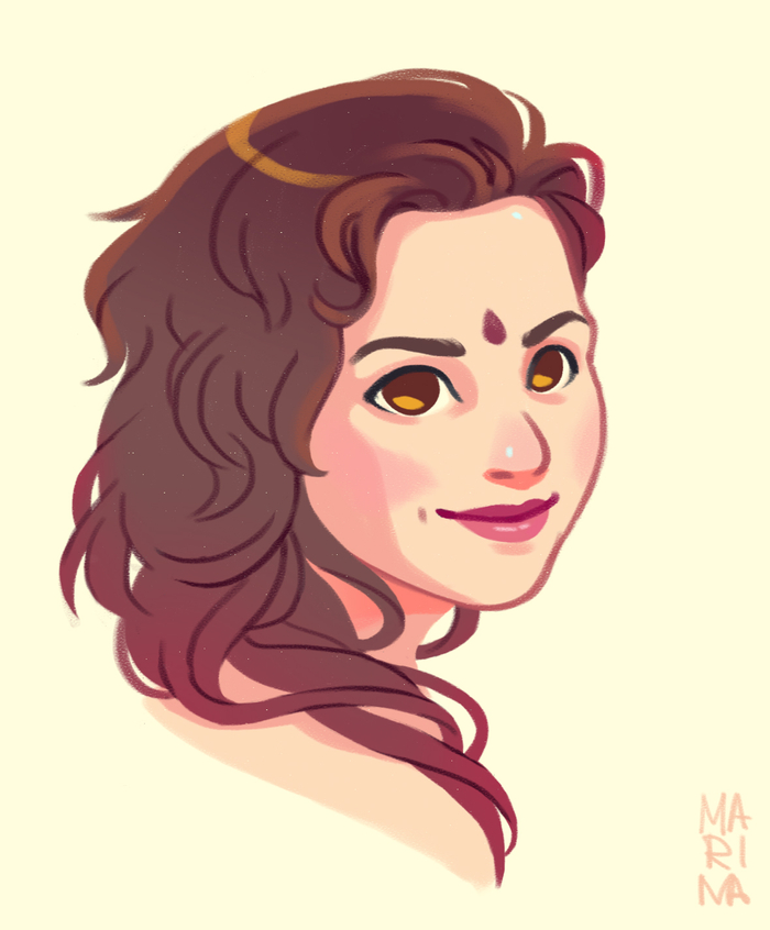 Девушка с тилаком