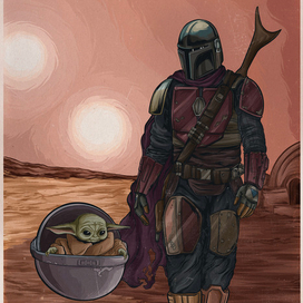 Постер к сериалу "Мандалорец"