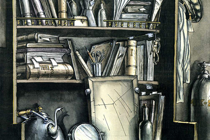 Дома на полке