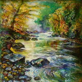 Речка осенью