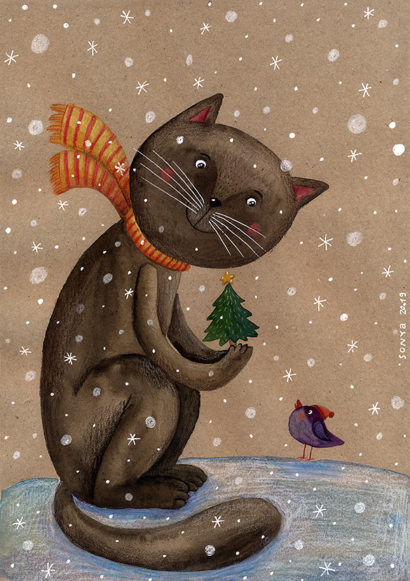 "Кот и Ёлочка"