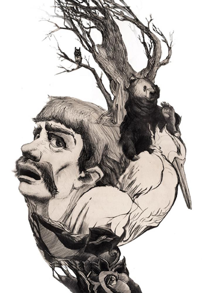 К повести Н. В. Гоголя "Заколдованное место" 