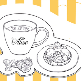 Серия раскрасок "Английские загадки" (Часть I -"Натюрморты")