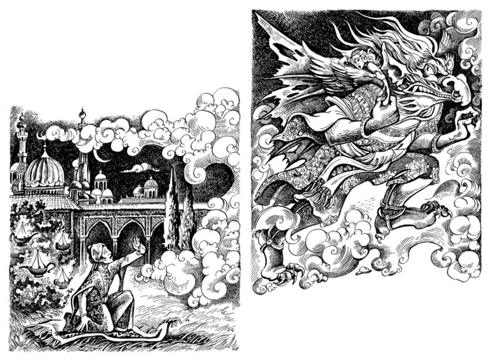 Иллюстрация к книге Д. У. Джонс «Воздушный замок», издательство «Азбука», 2006 г.