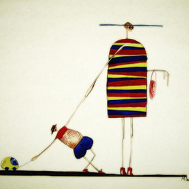 мать влачет детище