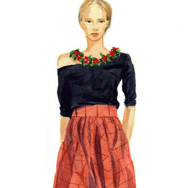 Модель с показа мод