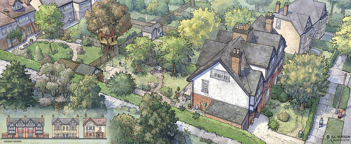 Дома главных героев