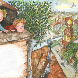 Люси на крыше