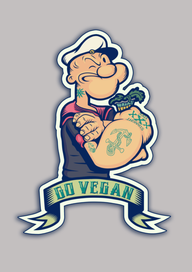 Go Vegan Sticker (3)