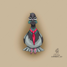 Голубь в галстуке