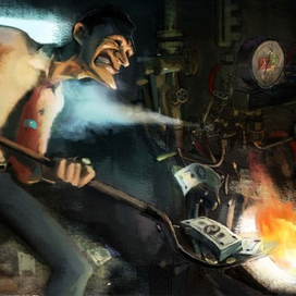 Банк паровоз