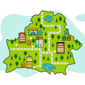 карта Белоруси