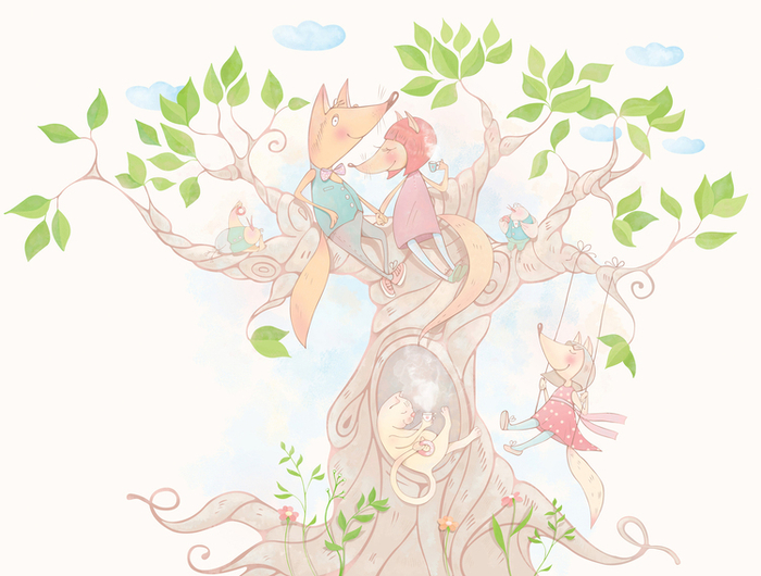 Лисички и птички )))