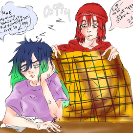 drinks around the girl Softi ! anime