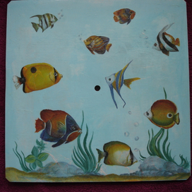 Заготовка под часы. Декупаж