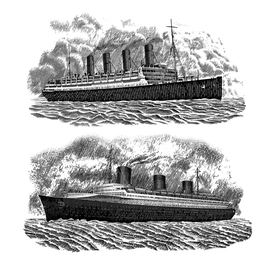 Океанские лайнеры первой половины XX века.