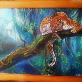 Ягуар. 35 на 25 см.