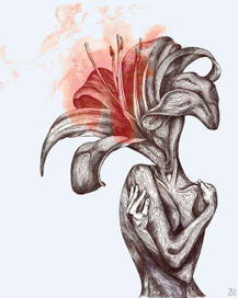 My head is a huge flower