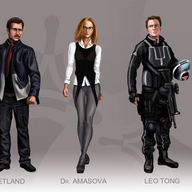 Персонажи игры "Happy Cage"