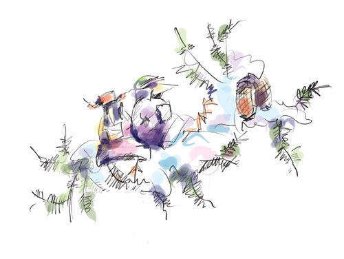 этюд "Грачи поторопились"