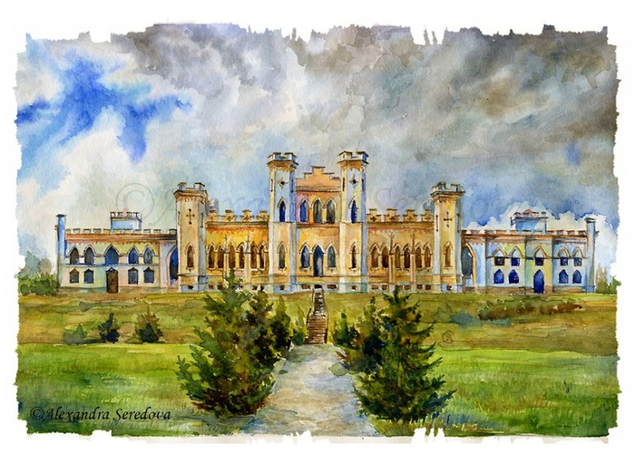 Замок Пусловских в Коссово.