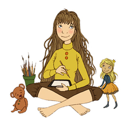 Девочка рисует