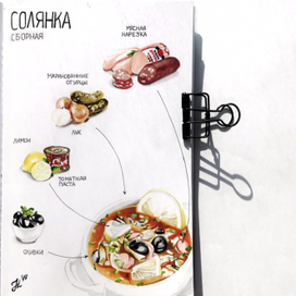 Мясная солянка