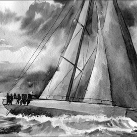 Яхта. Шторм.1