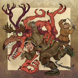 Иллюстрация к долганской сказке"Искорка Балакачан"