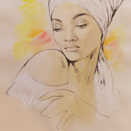 Портрет акварелью