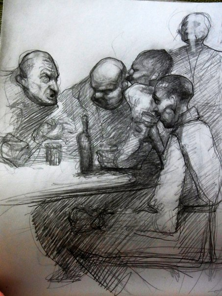 Эскиз к поэме Сергея Есенина "Страна негодяев #