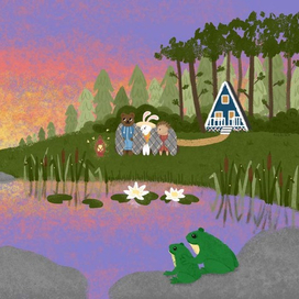 Кексик, Мелисса и пан Ежи на закате