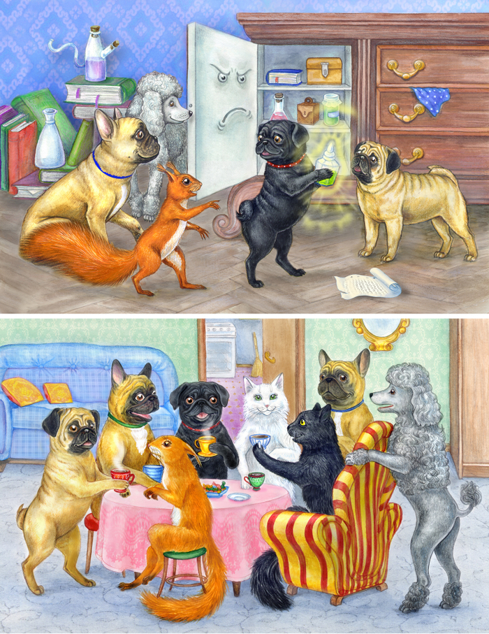 Развороты к сказке "Волшебный эликсир"