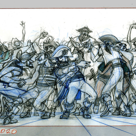 Разработка локации для мультфильма.