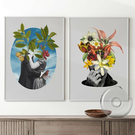 Цветочные коллажи